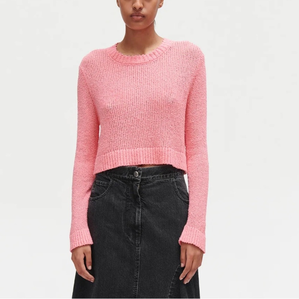 Pink Rachel Comey Barca Pullover cropped sweater -Size Small